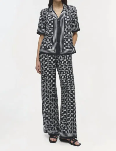 SIMKHAI KODA BUTTON DOWN SHIRT IN BLACK