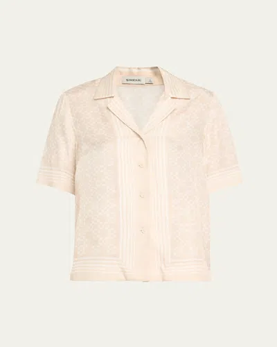 SIMKHAI KODA BUTTON-FRONT SHIRT