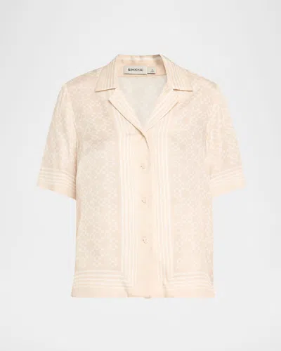SIMKHAI KODA BUTTON-FRONT SHIRT