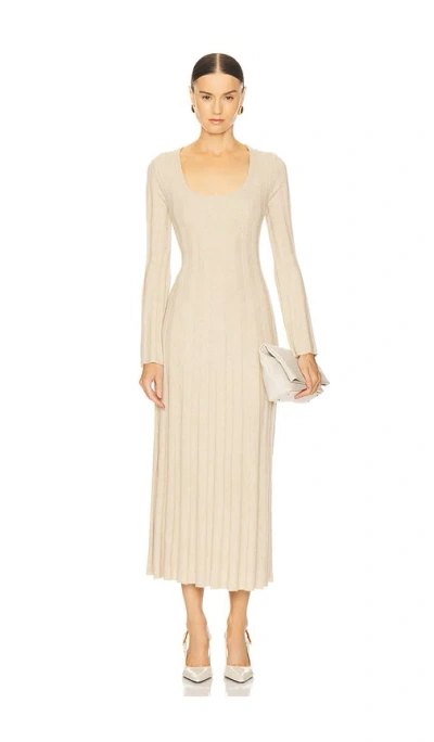 Simkhai Kogan Full Length Dress In Sand Melange