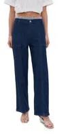 Simkhai Kori Straight Leg Cargo Pants Indigo Stripe Multi In Indigo Stripe Multi