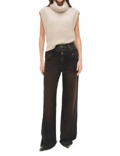 Simkhai Kove Double Waistband Jeans In Terranea In Multi