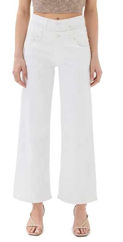 Simkhai Kove Double Waistband Jeans White
