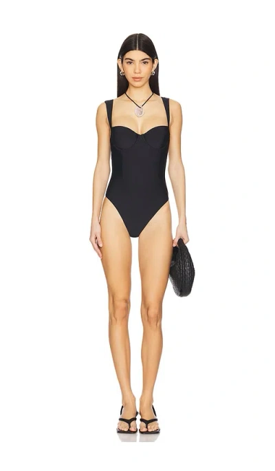 Simkhai Kyle Bustier One Piece In Black