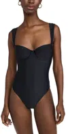 Simkhai Kyle Bustier One Piece Black In Black