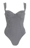 Simkhai Kyle Striped Swimsuit