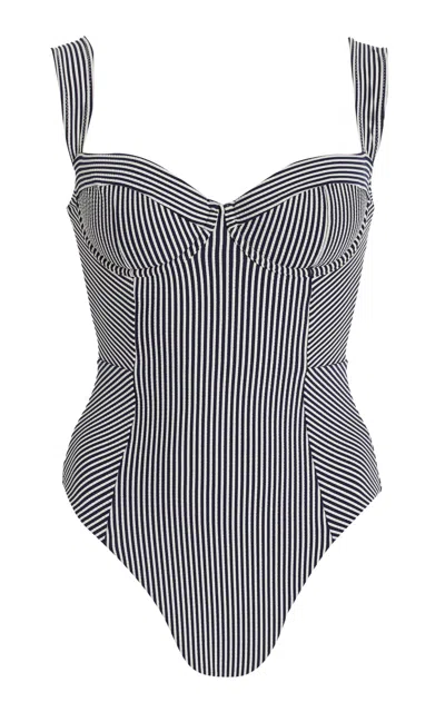 Simkhai Kyle Striped Swimsuit