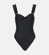 Simkhai Kyle Bustier One-piece Swimsuit In Black
