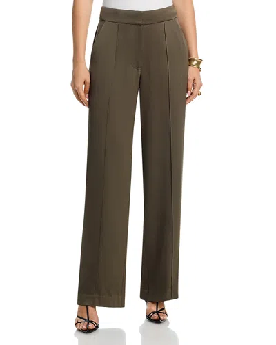 Simkhai Kyra Classic Woven Wide Leg Pants In Green