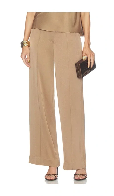 Simkhai Kyra Classic Wovens Wide Leg Pant In Nude
