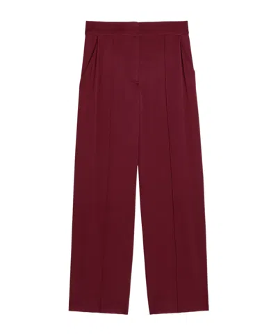 Simkhai Kyra Pintuck Wide-leg Satin Trousers In Animal Print