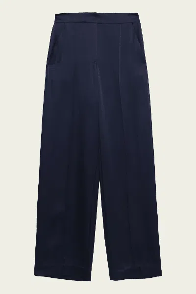Simkhai Kyra Wide-leg Pant In Midnight In Blue