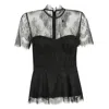 Simkhai Lace-embellished Corset Top In Black