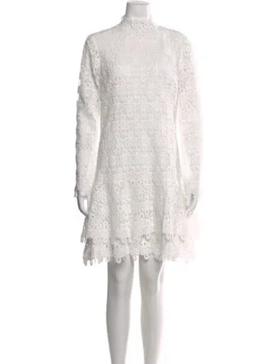 Pre-owned Simkhai Lace Pattern Mini Dress W/ Tags In White