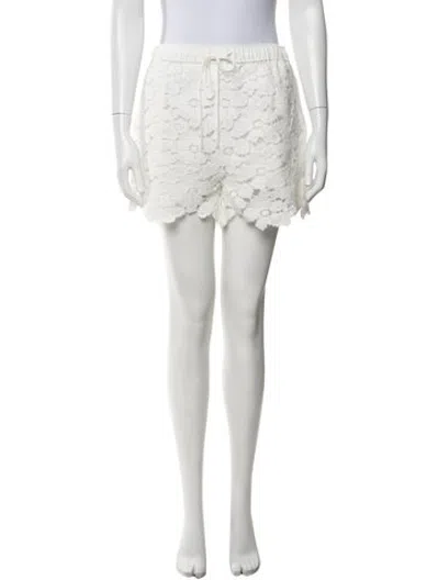 Pre-owned Simkhai Lace Pattern Mini Shorts W/ Tags In White