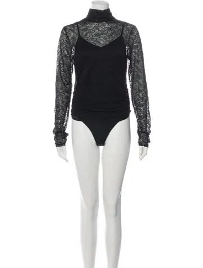 Pre-owned Simkhai Lace Pattern Set In Black