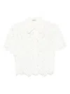 Simkhai Spitzen-hemd Mit Wellensaum In White