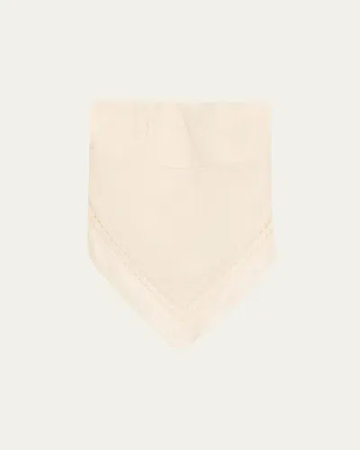 Simkhai Lahni Strapless Linen Lace Top In Neutral