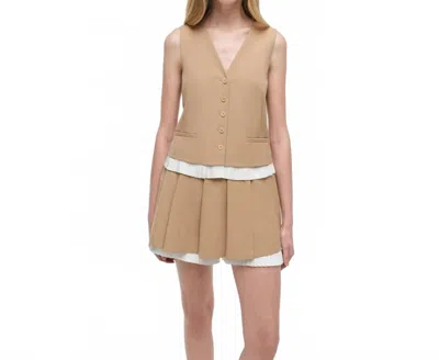 Simkhai Laiken Vest In Camel In Neutral