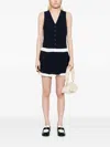 Simkhai Suzie Pleated Skort In Midnight In Blue