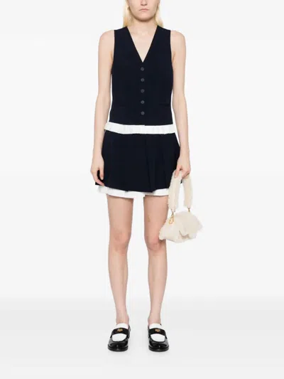 Simkhai Suzie Pleated Skort In Midnight In Blue