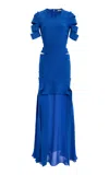 Simkhai Laken Knit Maxi Dress In Blue