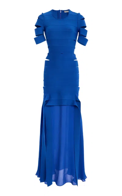 Simkhai Laken Knit Maxi Dress In Blue