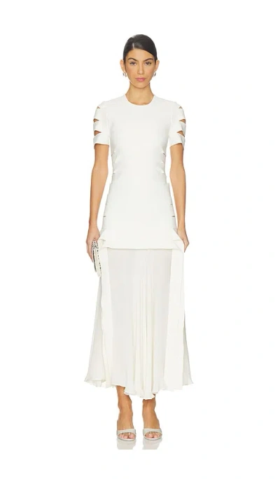 Simkhai Laken Knit Maxi Dress In White
