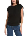 Simkhai Lamara Draped Wool Pullover In Black