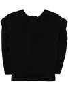 Simkhai Lamara Draped Wool Pullover In Black