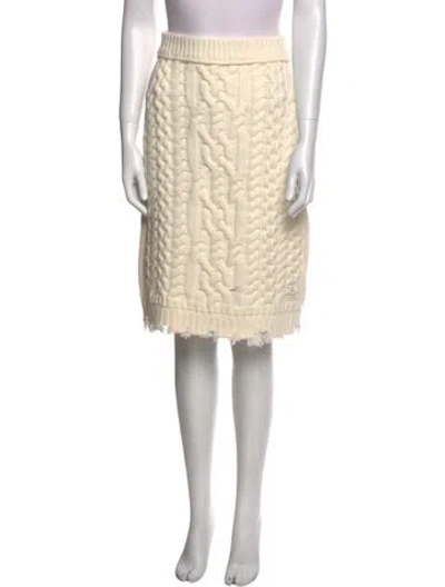 Pre-owned Simkhai Lambswool Knee-length Skirt W/ Tags In Neutral