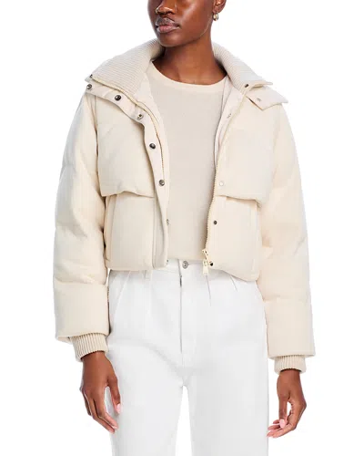 Simkhai Lana Puffer Jacket In Cream