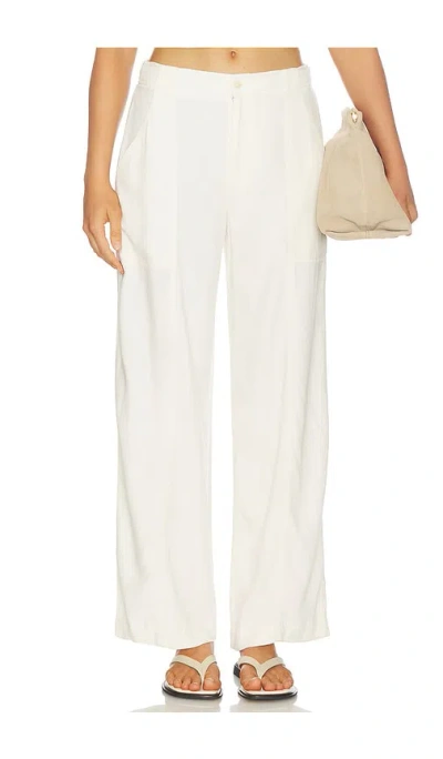 Simkhai Langston Linen Utility Pant In White