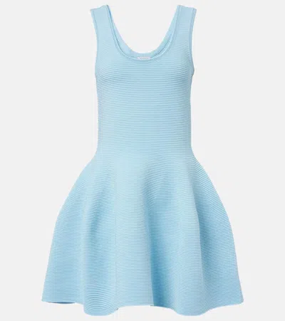 Simkhai Larina Flared Minidress In Blue