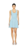 Simkhai Larina Flared Minidress In Blue