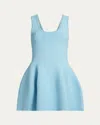 Simkhai Larina Ribbed Mini Dress In Blue