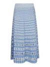Simkhai Larken Midi Skirt In Blue