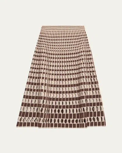 Simkhai Larken Midi Skirt In Pink