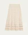 Simkhai Larken Midi Skirt In Sand Multi