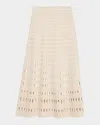 Simkhai Larken Midi Skirt In Sand Multi