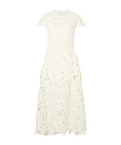Simkhai Broderie Anglaise Crepe Gown In White