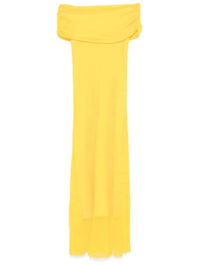 Simkhai Laurelle Midi Dress In Yellow