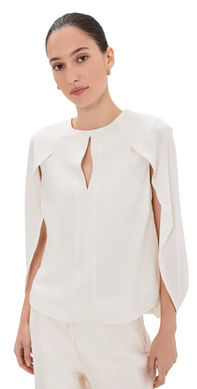 Simkhai Lauren Cape Top Ivory In Neutral