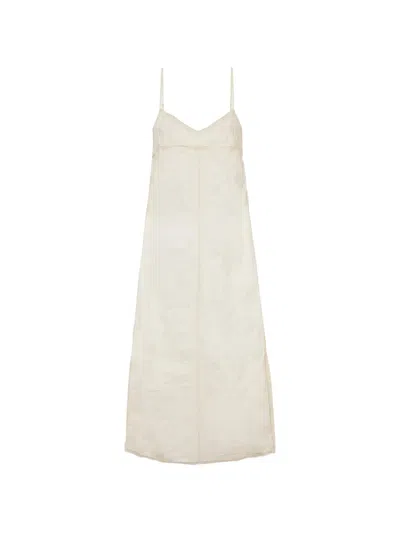 Simkhai Leah Crinkled-effect Backless Midi Dress In Neutral