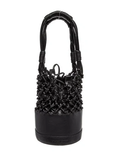 Pre-owned Simkhai Leather Bucket Bag In Black