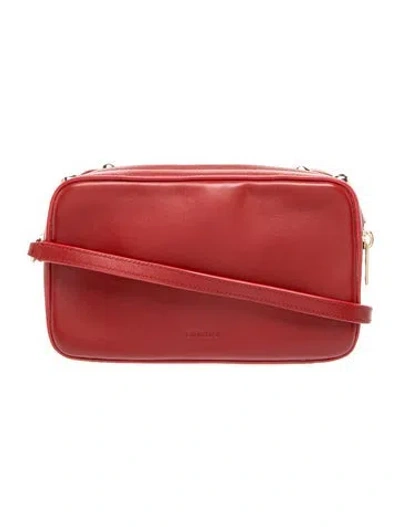 Pre-owned Simkhai Leather Crossbody Bag In Burgundy