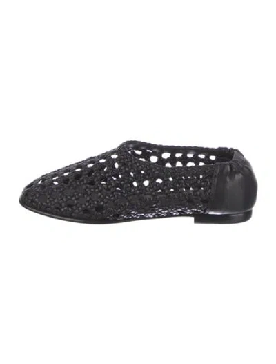 Pre-owned Simkhai Leather Flats In Black
