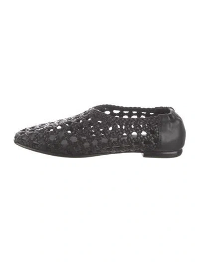 Pre-owned Simkhai Leather Flats In Black