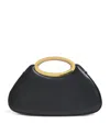 Simkhai Nixi Twist Leather Top-handle Bag In Black