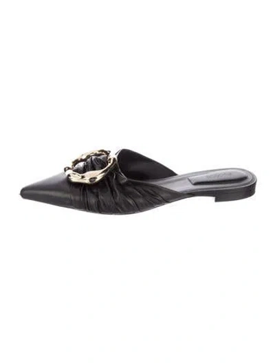 Pre-owned Simkhai Leather Mules In Black